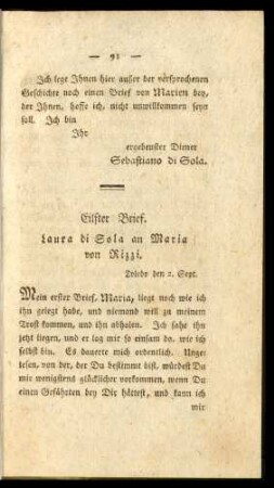 Eilfter Brief. - Zwanzigster Brief.