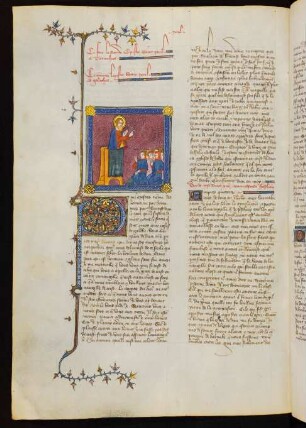 Titelminiatur: Paulus predigt vor den Galatern