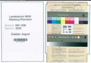 Entnazifizierung August Graeber , geb. 30.09.1902 (Zollbeamter)