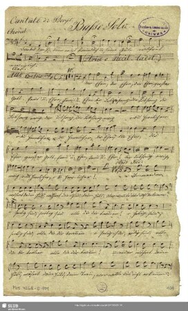 [Solo and coro:] Basso. Solo