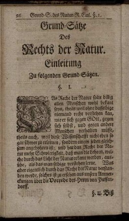 Einleitung Zu folgenden Grund- Sätzen.