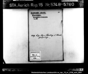 Hausierkonzessionen und -gesuche: Bertha Regina Rosenberg aus Aurich, Sängerin
