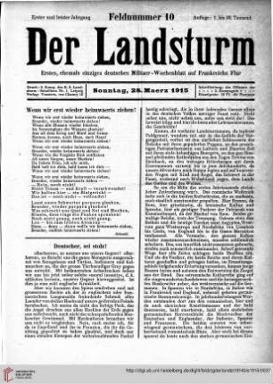 Heft 10, März 1915