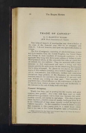 Trade of Canada