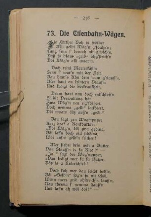 73. Die Eisenbahn-Wägen.