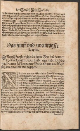 Das fünff und zweintzigste Capitel.