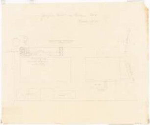 Zoologisches Institut und Isotopen-Labor der Universität Köln: Vorentwurf für die Gestaltung und Bepflanzung der Umgebung der Gebäude: Grundriss 1:100