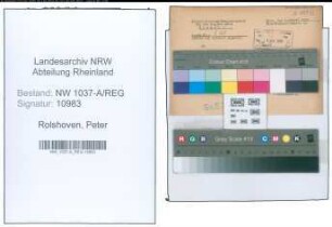Entnazifizierung Peter Rolshoven , geb. 12.12.1893 (Rangiermeister)