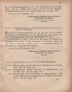 Nr. 218: Ministerialbekanntmachung zur Bundesratsverordnung vom 23. Juli 1915 gegen übermäßige Preisteigerung