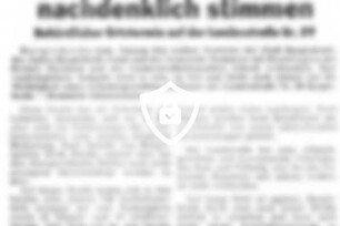 Verkehrsunfälle sollten nachdenklich stimmen