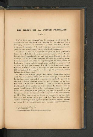 Les races de la Guinee francaise