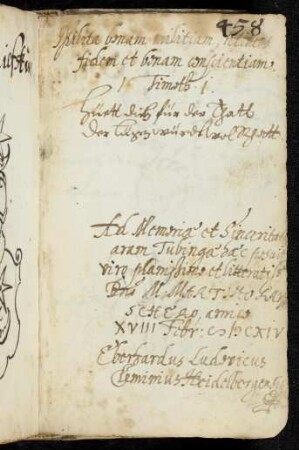 458 Lemmius, Eberhardus Ludovicus