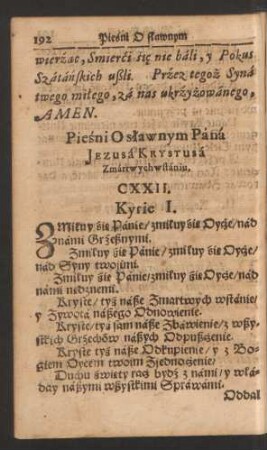 Piesni O slawnym Pana Jezusa Krystusa Zmartwychwstaniu.