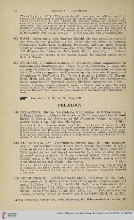 Philology (No. 448 - 473)