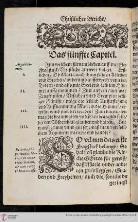 Das fünffte Capitel