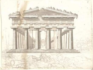 Neureuther, Gottfried von; Paestum (Italien); Poseidontempel - Ansicht