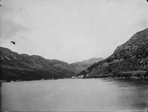 Karstfluss : Die Ombla, Bucht der Adria nördlich von Dubrovnik.