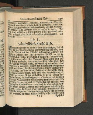 Lit. L. Admiralitaets-Knecht End.