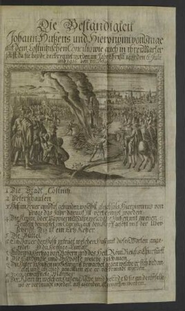 [Johann Huss auf dem Scheiterhaufen]