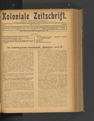 Nr. 24. Berlin, 9. Juni 1911. 12. Jahrgang.