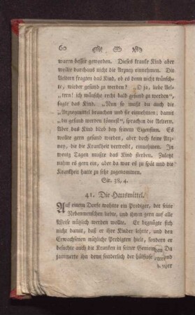 41. Die Hausmittel.