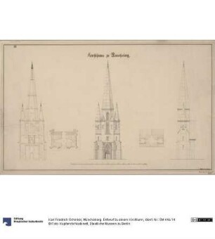 Müncheberg. Entwurf zu einem Kirchturm