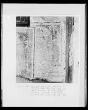 Thronende Madonna mit Stiftern