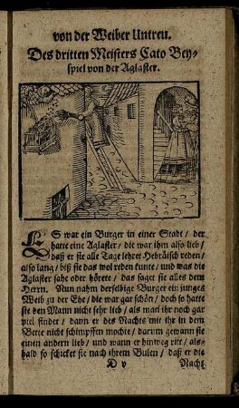 Des dritten Meisters Cato Beyspiel von der Aglaster