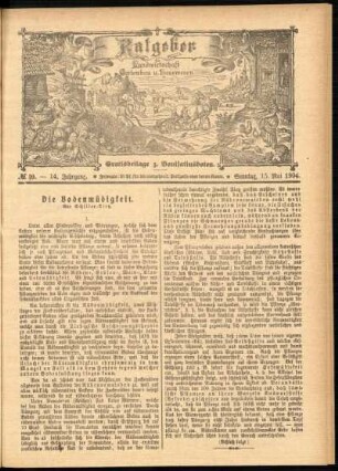 Ausgabe vom Sonntag, den 15. Mai 1904.