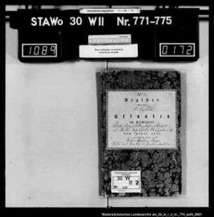 Zivilstandsregister Velpke (Kanton Bahrdorf) mit Wahrstedt, Meinkot und Büstedt