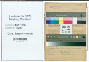 Entnazifizierung Johann Heinrich Ochs , geb. 25.08.1902 (Kaufmaennischer Angestellter)