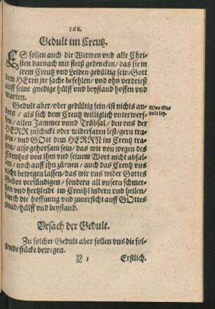 Ursach der Gedult.
