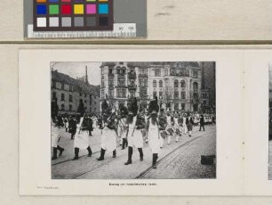 Einzug der französischen Garde.