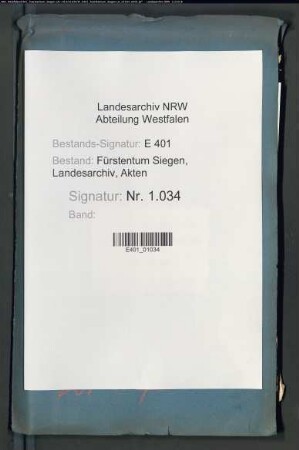 Beilegung von Rechtsstreitigkeiten der Junkern von Selbach genannt Lohe durch die Grafen zu Nassau-Dillenburg bzw. Nassau-Siegen