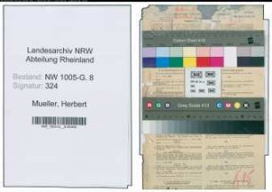 Entnazifizierung Herbert Mueller , geb. 23.11.1905 (Kaufmann)