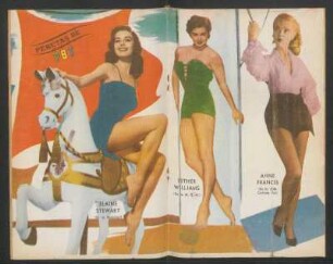 Elaine Stewart, Esther Williams, Anne Francis - [Ilustración] : Pebetas de PBT