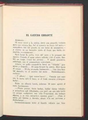 El gaucho errante