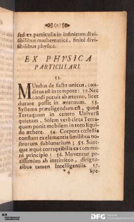 Ex Physica Particulari.