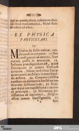 Ex Physica Particulari.