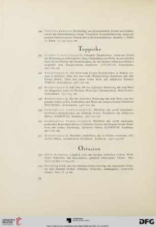 Teppiche (Nr. 345-351)