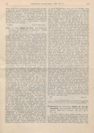 557-558 [Rezension] Ahner, Max, Fredegis von Tours. Ein Beitrag zur Geschichte der Philosophie im Mittelalter