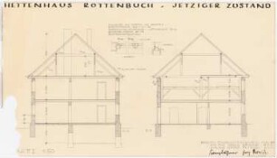 Hettenhaus, Rottenbuch: 2 Schnitte 1:50