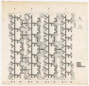 Wohn-Werksiedlung Märkisches Viertel, Berlin-Reinickendorf: Detail einer Grosswerkstätte, Lageplan
