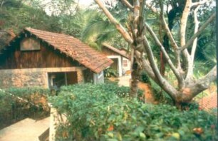 Costa Rica. Kleine Ferienhäuser am Rande des Regenwaldes