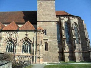 Ansicht von Süden mit Chor und Turm