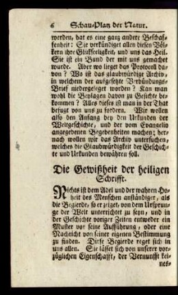 Die Gewißheit der heiligen Schrifft
