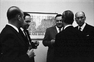 Freiburg: Gödecke; Rektor Prof. Boesch, Prof. Fleckenstein, Dr. Teicher