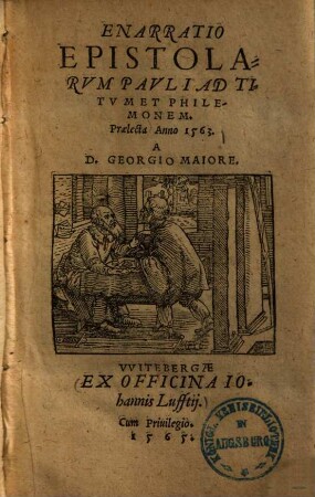 Enarratio epistolarum Pauli ad Titum et Philemonem : praelecta anno 1563