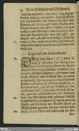 Capitulum secundum