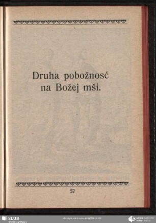 Druha pobožnosć na Božej mši